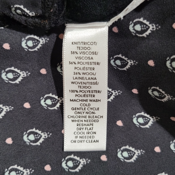 Ann Taylor LOFT Womens Size Med Wool Multicolor Mixed Media Pullover Sweater - Picture 10 of 10